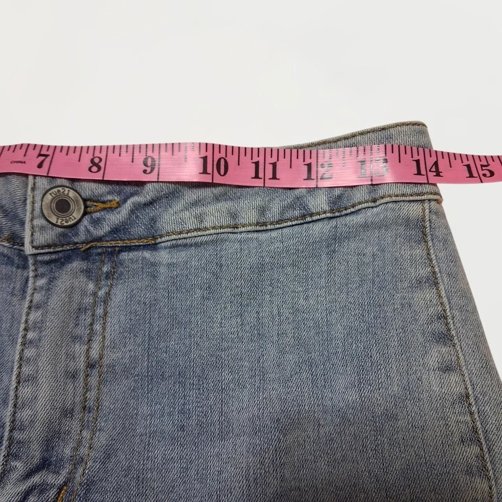 70s Style Mega Extreme Flare Elephant Bell Bottom Jeans Vintage Wash Raw Hem 3 5